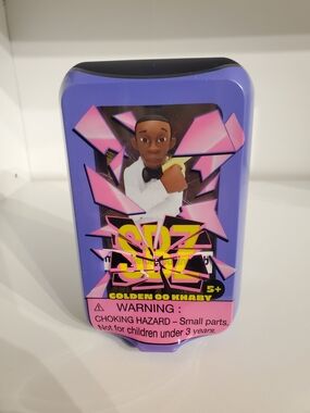 Screenbreakz Golden OO Khaby Purple Collectible Figure - Kids Action Toy